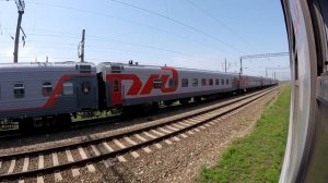 Горячий Ключ - Краснодар (28.07.2017) / train ride Goryachy Klyuch - Krasnodar