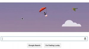 André-Jacques Garnerin, the first parachute jump Google Logo