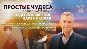 ЧУДЕСНОЕ ЯВЛЕНИЕ ЦАРЯ НИКОЛАЯ/ИОАКИМ И АННА ИСЦЕЛИЛИ БЕСПЛОДИЕ/ИКОНА БОГОРОДИЦЫ ПРОЯВИЛАСЬ НА СТЕКЛЕ