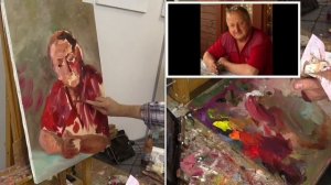 Портрет пожилого мужчины в один сеанс. Живопись маслом. Portrait of the elderly man. Alla prima