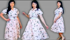 Как сшить летнее платье без выкройки из 2-х метров ткани?