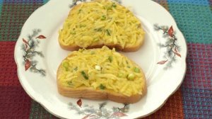 Гренки с картофелем и сыром