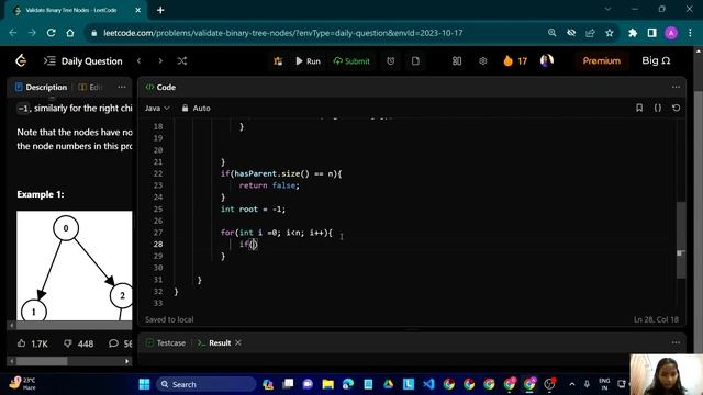 LeetCode 1361. Validate Binary Tree Nodes(Medium) - JAVA