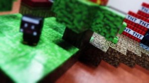 Магнитный конструктор в стиле майнкрафт