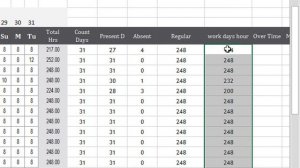 monthly timesheet with overtime template excel