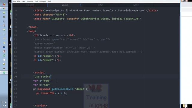 Scopes of Variables, Use Strict In JavaScript Training Videos In Telugu 59  JavaScript Tutorial