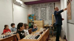 Открытый урок по Шахматам в младшей группе