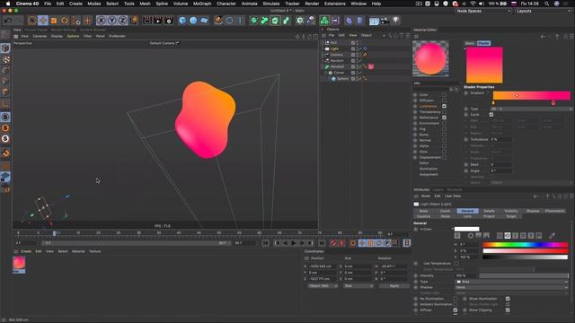 Метабол на заставку сайта | CINEMA 4D смотреть онлайн