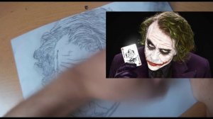 Рисунок карандашом   Джокер "Joker"