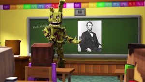 Спрингтрап стал учителем географии Майнкрафт анимация на русском Minecraft animation