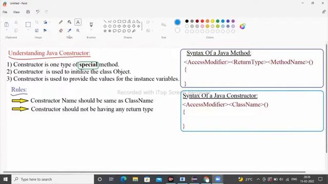 java Constructor ❤️| details explanation |? interview questions Constructor | #onlinecoding?