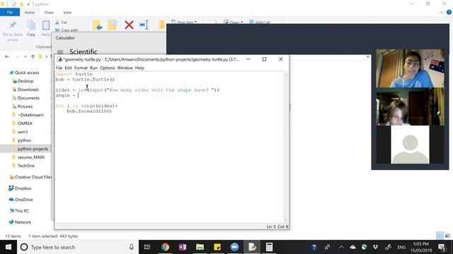 Live online coding classes - Python 1 Lesson #5