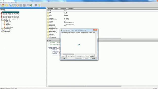 Database - Restore PostgreSQL смотреть онлайн