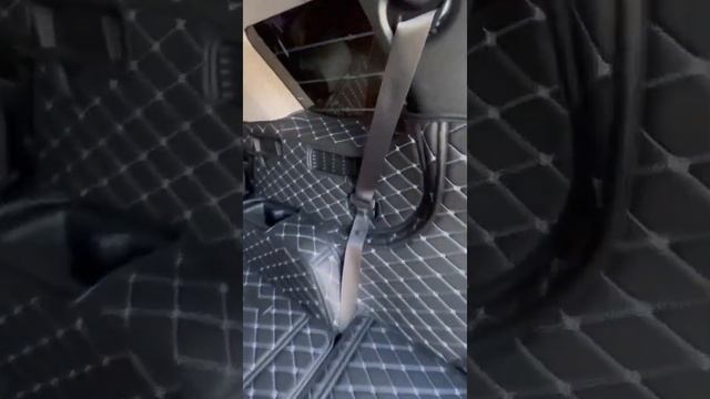 3D Коврики из экокожи на Hyundai Palisade. Коврики из экокожи в багажник смотреть онлайн