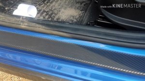 Царапины на порогах, бампере? Портит вид? Защитные наклейки порогов и заднего бампера Kia Rio X-Lin