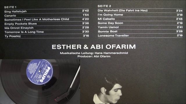 Sometimes I Feel Like a Motherless Child - Ester & Abi Ofarim 1966 Vinyl Disk 12" LP