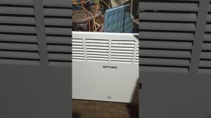 работа конвектора в гараже))