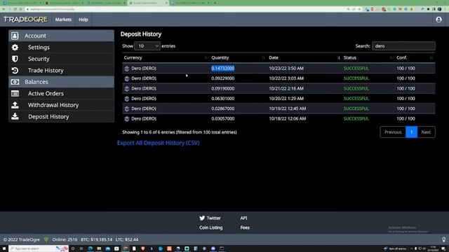 6 DAYS MINING DERO AstroBWT/v3 - CPU Mining Dero