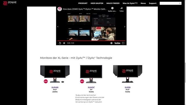 Die BESTEN Gaming Monitore? | ZOWIE XL2546K - 240Hz - DyAc & ZOWIE XL2411K - 144Hz - DyAc Review смотреть онлайн