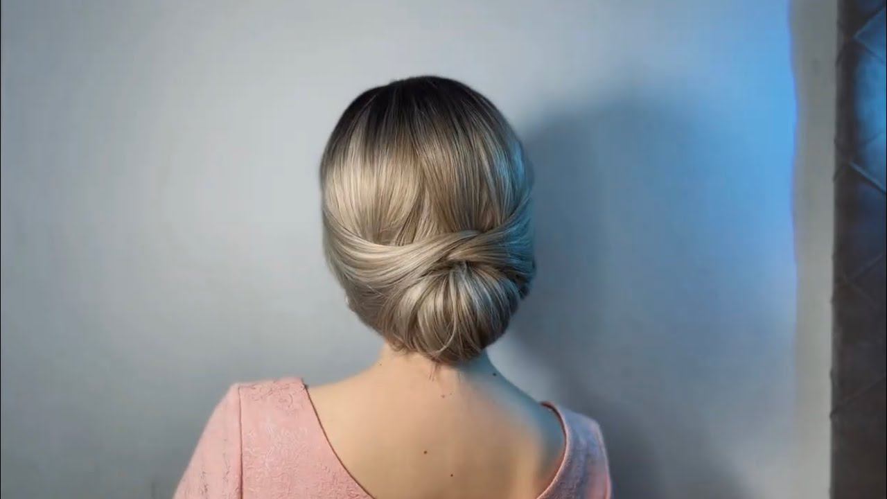 Простая элегантная прическа за 5 мин. Свадебная, вечерняя прическа. Perfect wedding hairstyle ✨