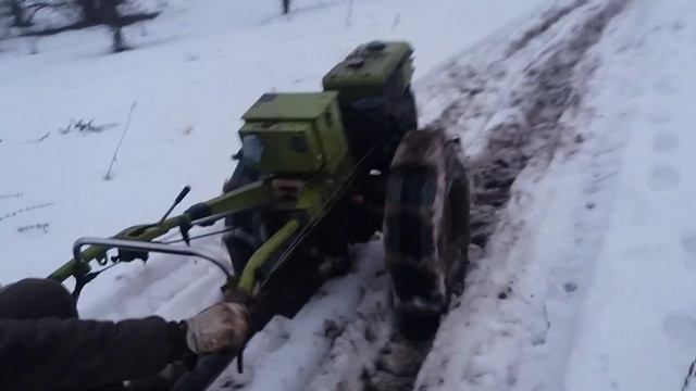 Грунтозацепы на тяжёлый мотоблок. Испытания по бездорожью смотреть онлайн