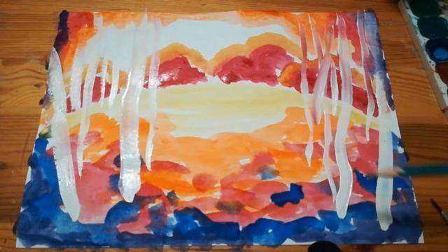 ОНЛАЙН ЗАНЯТИЯ - ИЗО студия “Умейка” (Утро в осеннем лесу) смотреть онлайн