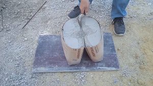 Как разделить мешок цемента не пересыпая его