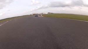 Clio turbo bedford feb 2013: rear cam showing overtake of car that spins