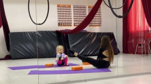 ВПЕРВЫЕ ПРОБУЕМ Воздушную гимнастику на полотнах / ПЕРВАЯ ТРЕНИРОВКА // Kristinka Blondinka