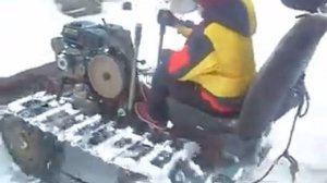 Самодельный гусеничный трактор