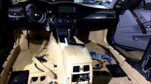 BMW e60 interior replacement from Grey to Beige + options