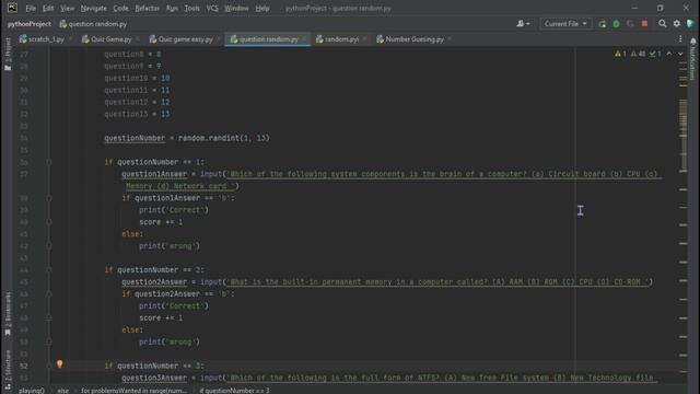 Quiz game in python - First Official Python Project смотреть онлайн