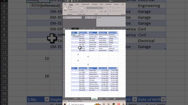 Dynamic serial number to in #excel #table | #exceltips #exceltricks #row with #subtract #formula