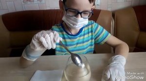 Опыты для детей.Как важен кальций. Яйцо в уксусе.