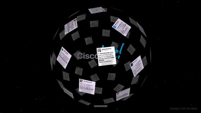 Cisco Live London, 2013 - Interactive 3D Tweet Sphere смотреть онлайн