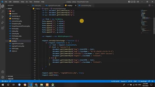 eShop web application | SignUp Process and Validation part | Java Institute смотреть онлайн