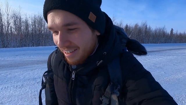 Неожиданно увидел северное сияние | Стадо оленей вдоль дороги | Первая встреча с тундрой. Эпизод 3