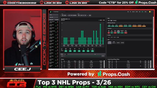 NHL Best Bets for Today | Top 3 NHL Player Props! | Cook the Books