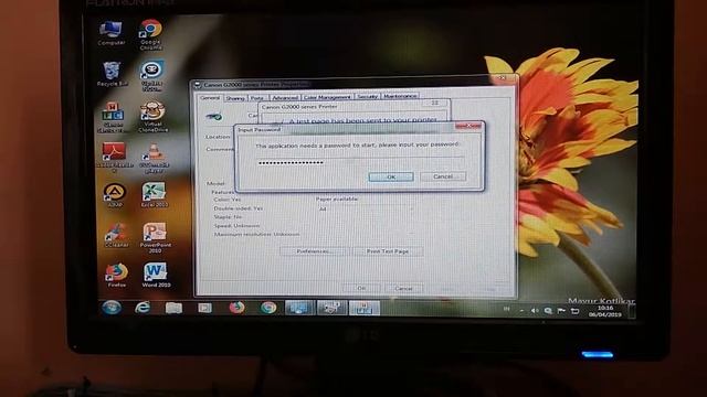 Reset Printer Canon G2000 Error 5B00