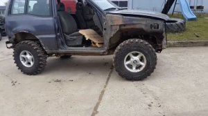 Ниссан Терано 2 на 33 калёсах и лифтованый на 4 см. Nissan Terrano 2 auf 33 Silverstone und Lift 4c