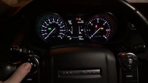 Проверка уровня моторного масла Range Rover sport 2. Oil level checking