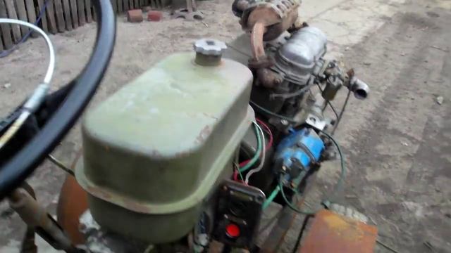 САМОДЕЛЬНЫЙ Мини-трактор переломка-готов к работе. смотреть онлайн