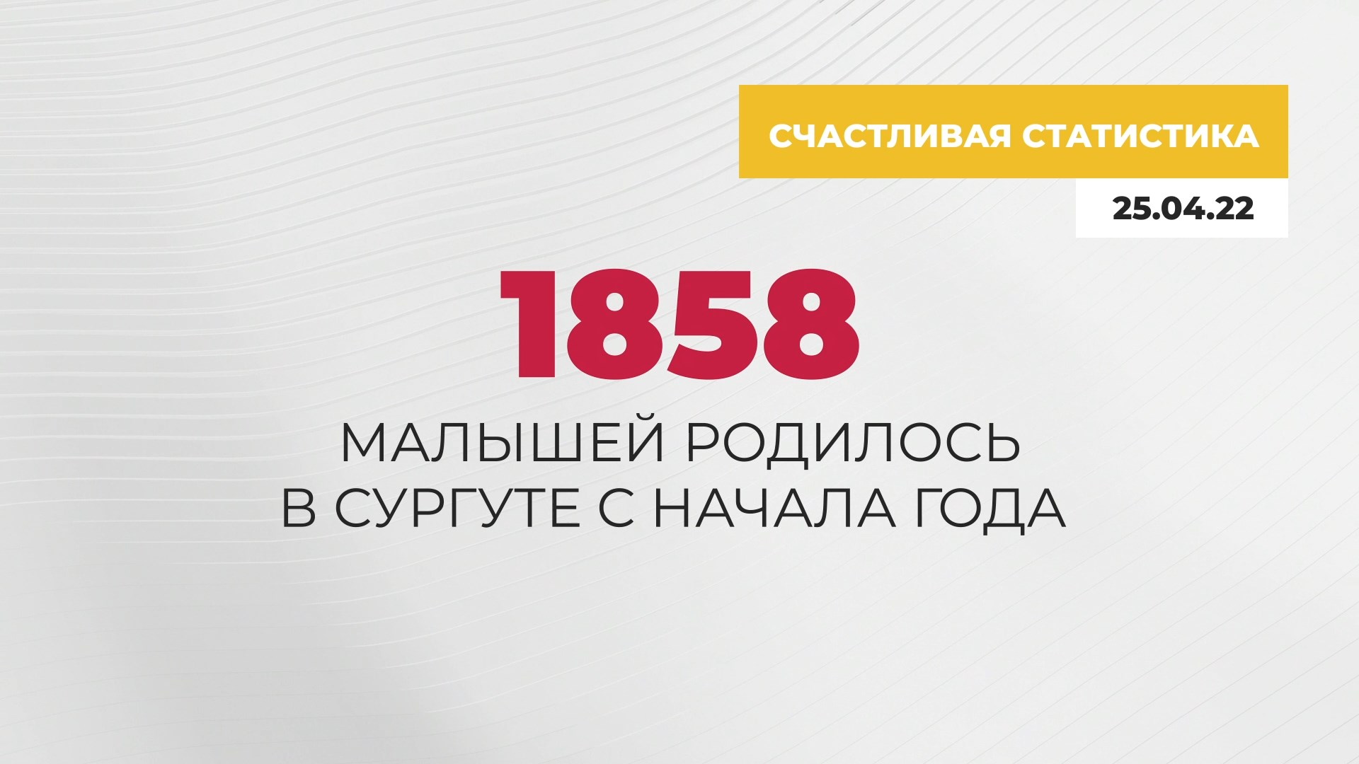 Счастливая статистика Сургута. 25.04.2022