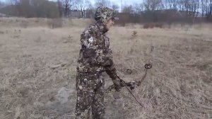 моё хобби, стрельба из блочного лука, дистанция 15 метров!