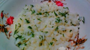 Гарнир из риса с укропом