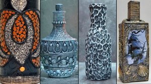 4 INCREDIBLE IDEAS with ordinary bottles! Bottle crafts, wine bottle decor