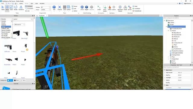 How to create a gun easy in Roblox Studio [Tutorials] смотреть онлайн
