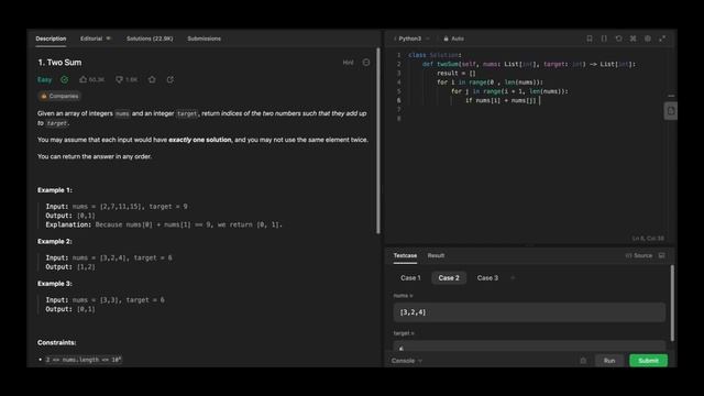 Two Sum Problem Solution || Python || LeetCode смотреть онлайн