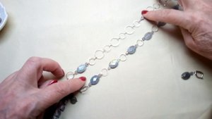 Лабрадор или лабрадорит? Колье - трансформер и серьги.