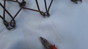 Сборка сетчатой бороны в шахматном порядке